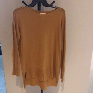 mustard long sweater